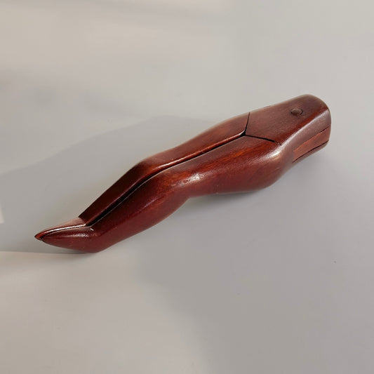 Vintage Wood Sculptural Nutcracker