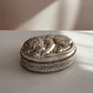 Antique Silverplated Sculptural Sleeping Lion Box
