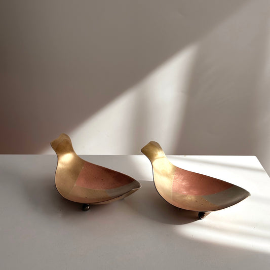 Handcrafted Metales Casados Modernist Fish Dishes, Made in Mexico