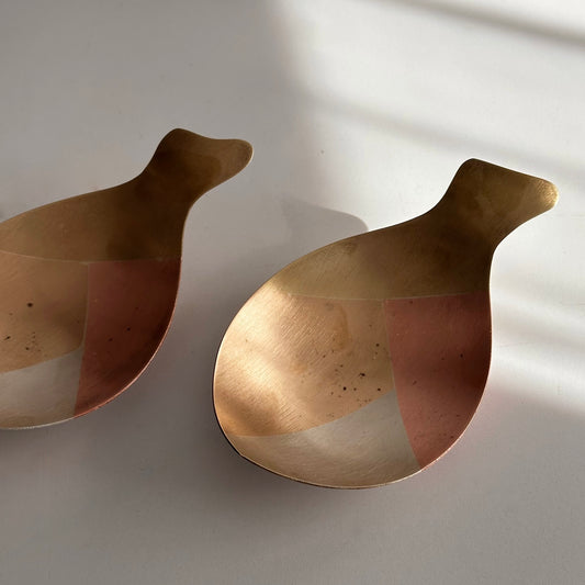 Handcrafted Metales Casados Modernist Fish Dishes, Made in Mexico