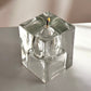 Ice Block Oil Lamp with Candle-Shaped Oil Chamber