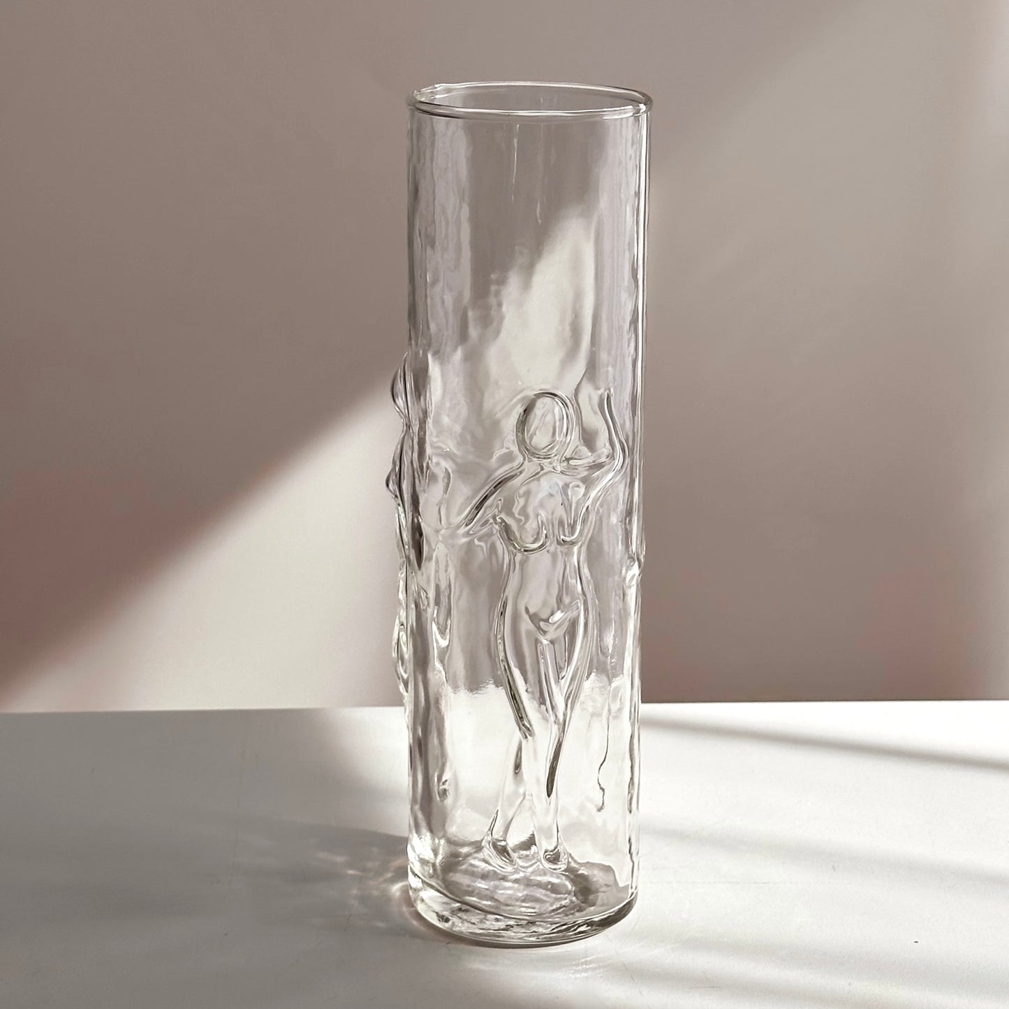 Vintage Libbey La Femme Dancing Figure Glass Vase