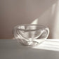 Handcrafted Double Sided Floating Glass Bowl, Made in Poland