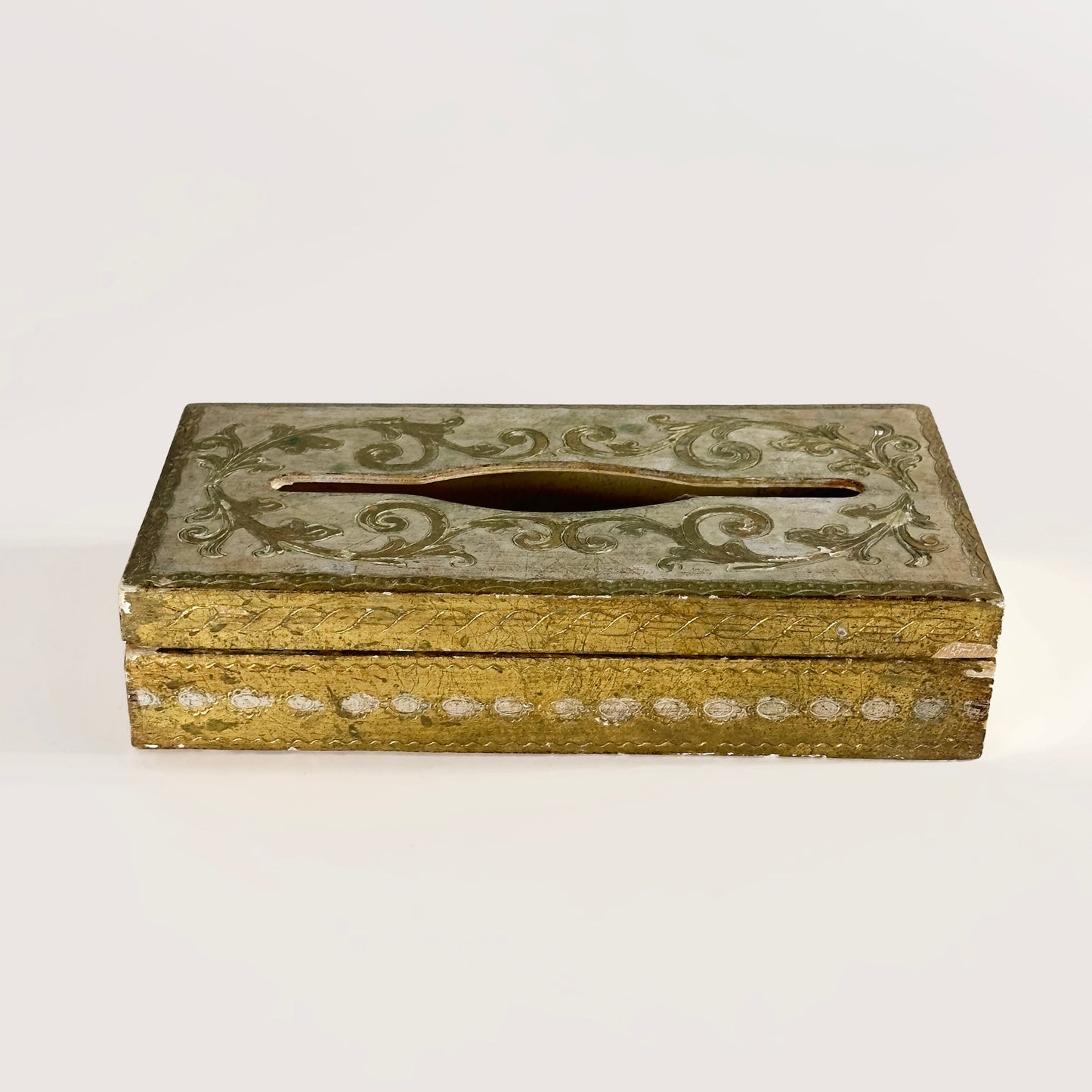 Vintage Florentine Gilt Tissue Box Cover