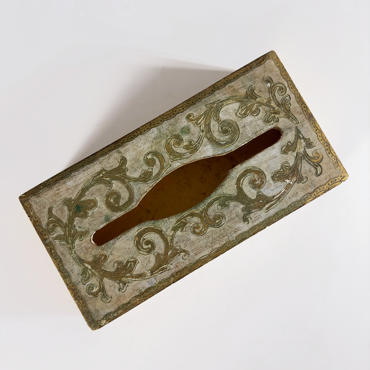 Vintage Florentine Gilt Tissue Box Cover