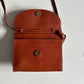 Vintage Cognac Leather Crossbody Bag