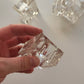 Vintage Lucite Napkin Rings, Set of Four