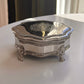Vintage Silverplated Jewelry Box with Lion Head Legs