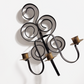 Vintage Wrought Iron Three-Candle Sconce