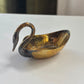 Vintage Brass Swan Dish