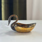 Vintage Brass Swan Dish