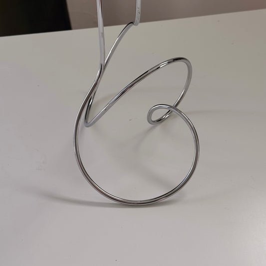 Black + Blum Looped Chrome Candelabra