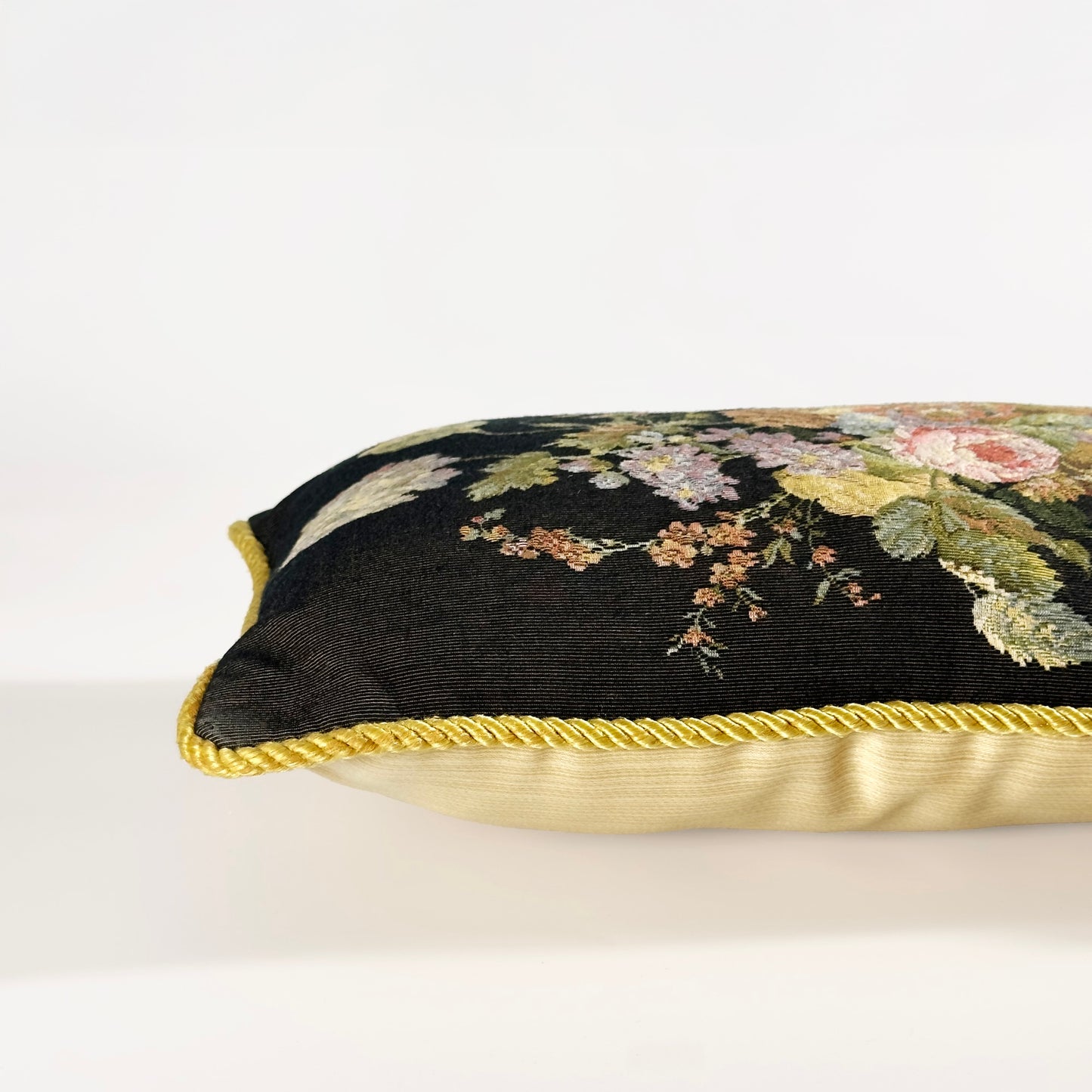 Vintage Moody Florals Throw Pillow