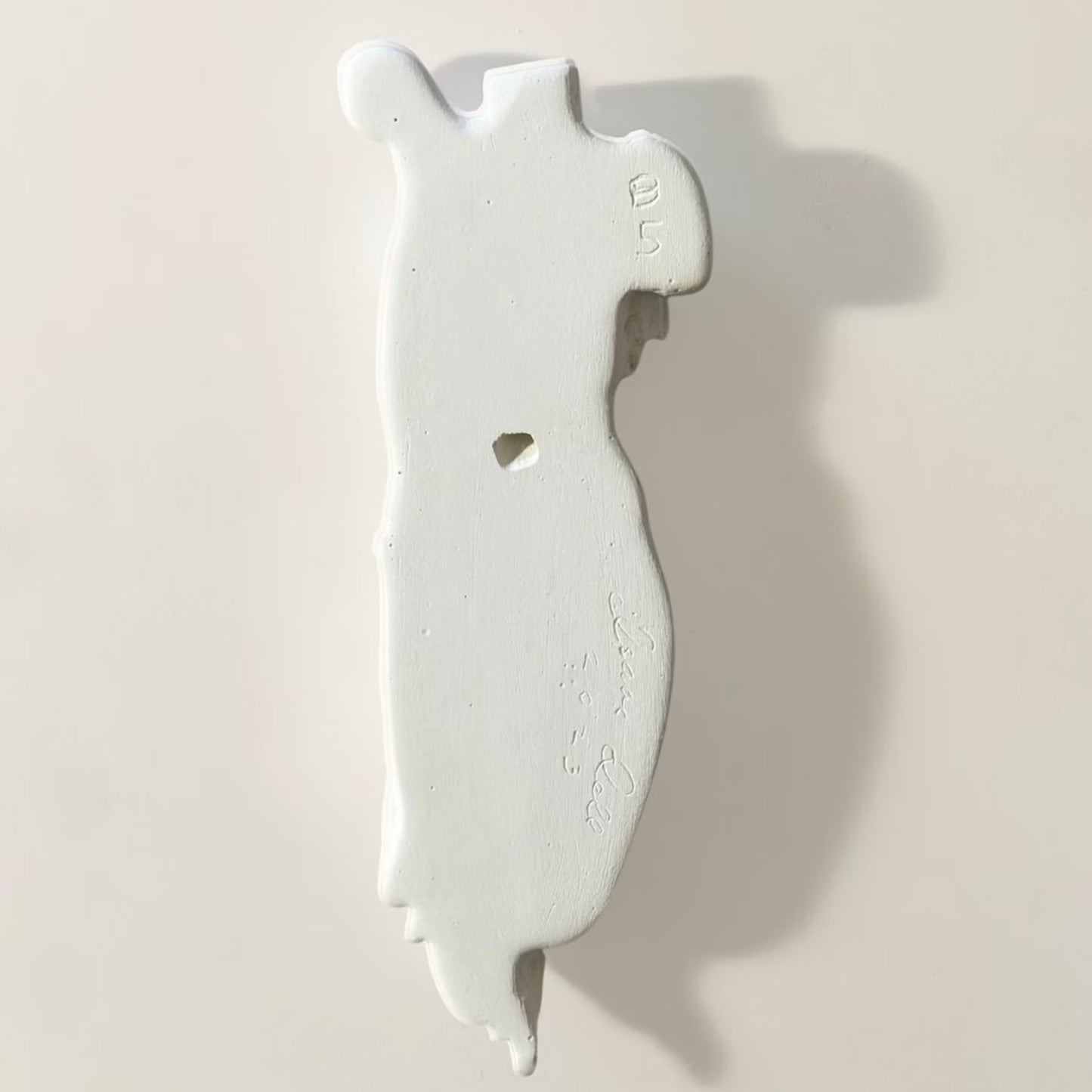 Handcrafted Sculptural Bust Wall Plaque