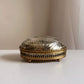 Victorian Style Brass & Glass Casket Box
