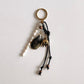Gold-Dipped Mussel Shell Keychain or Bag Charm