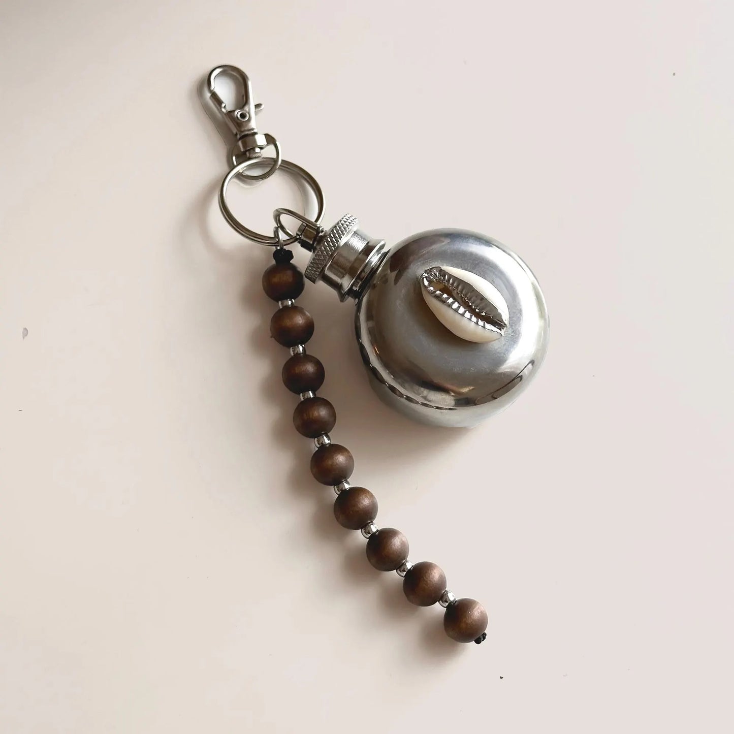 Mini Shell Flask Bag Charm